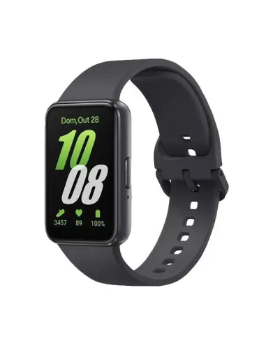 Bracelete SmoothSilicone Com Fivela  para Samsung Galaxy Fit3 - Preto