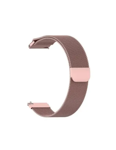 Bracelete Milanese Loop Fecho Magnético  para Honor Watch GS 4 - Rosa Claro