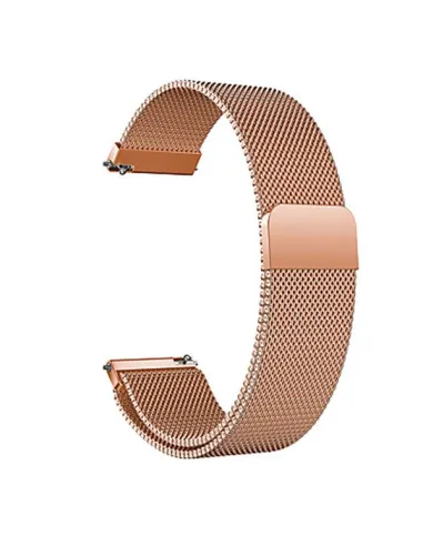 Bracelete Milanese Loop Fecho Magnético  para Honor Watch GS 4 - Rosa