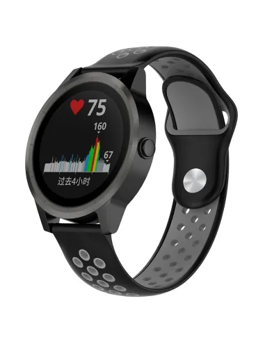 Bracelete SpOrtyStyle  para Honor Watch GS 4 - Preto / Cinza