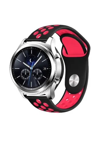 Bracelete SpOrtyStyle  para OnePlus Watch 2 - Preto / Vermelho