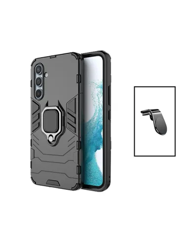 Kit Suporte Magnético L + Capa Military  para Samsung Galaxy A55 5G - Preto