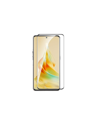 Vidro Temperado 5D Full Cover para Oppo Reno8T 5G - Transparente/Preto