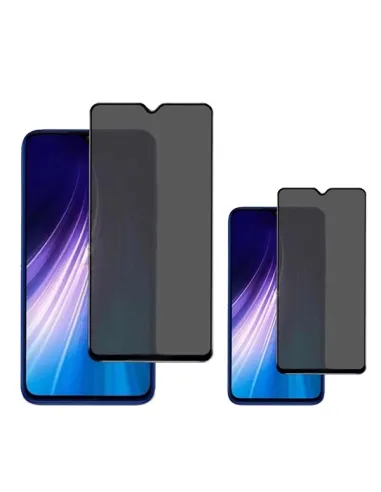 Kit 2 Películas de Vidro Anti-Spy  Para Xiaomi Poco C55 - Transparente/Preto