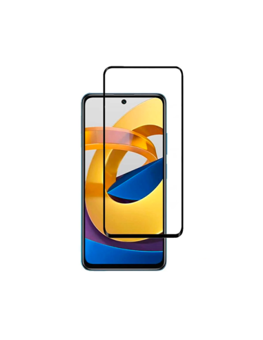Vidro Temperado 5D Full Cover para Samsung Galaxy M53 5G - Transparente/Preto