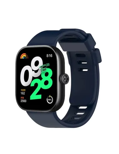 Bracelete Smoothsilicone  Para Xiaomi Redmi Watch 4 - Azul Escuro