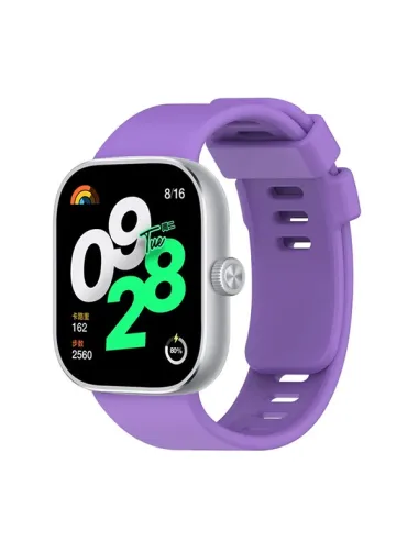 Bracelete Smoothsilicone  Para Xiaomi Redmi Watch 4 - Roxo