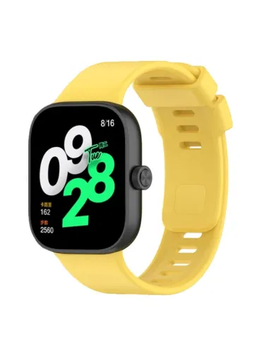 Bracelete Smoothsilicone  Para Xiaomi Redmi Watch 4 - Amarelo