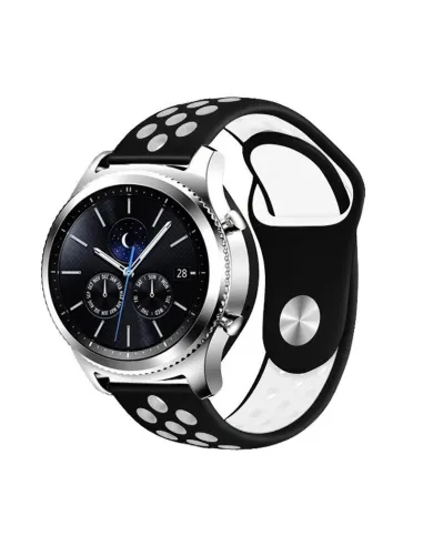 Bracelete Sportystyle  Para Huawei Watch 4 Pro Space Edition - Preto / Branco