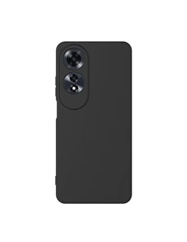 Capa Silicone Líquido  Para Oppo A60 - Preto