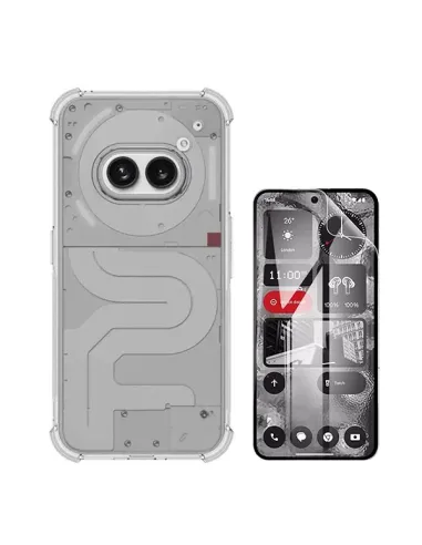 Kit Capa SuperProtect + Pelicula Hydrogel Frente  Para Nothing Phone (2a) - Transparente