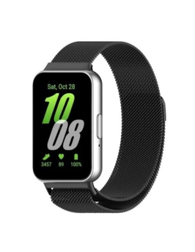 Bracelete Milanese Loop Fecho Magnético Phonecare para Samsung Galaxy Fit3 - Preto