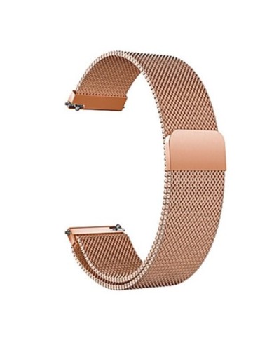 Bracelete Milanese Loop Fecho Magnético Phonecare para Honor Watch GS 4 - Rosa