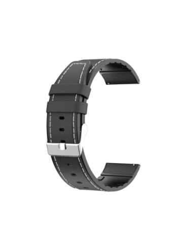 Bracelete Premium SiliconLeather Phonecare para Honor Watch GS 4 - Preto