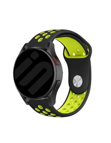 Bracelete Sportystyle  Para Samsung Galaxy Watch7 44mm - Preto / Verde