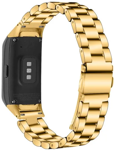 Bracelete Aço Stainless Lux para Samsung Galaxy Fit (R370) - Ouro