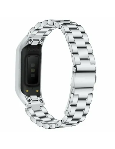 Bracelete Aço Stainless Lux para Samsung Galaxy Fit e (R375) - Cinza