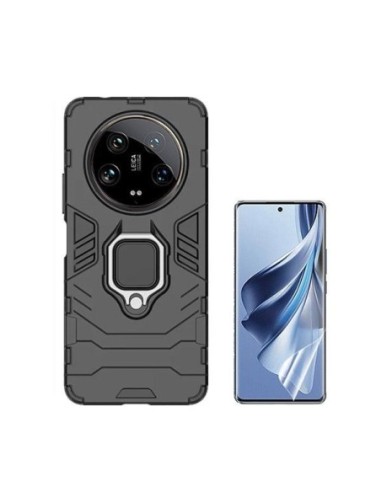 Kit Película Hydrogel Full Cover Frente + Capa 3X1 Military Defender Phonecare para Xiaomi 14 Ultra - Preto