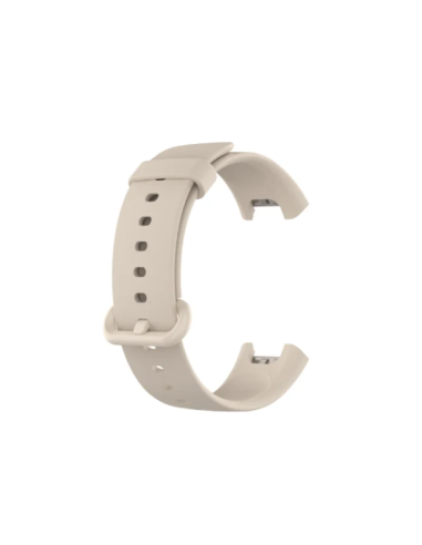 Bracelete SmoothSilicone Com Fivela para Xiaomi Redmi Watch 3 - Beje