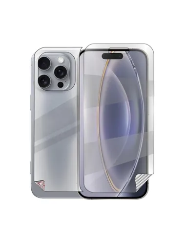 Kit Película Hydrogel Frente e Verso  Para Apple iPhone 16 Pro - Transparente