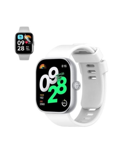 Kit Bracelete Smoothsilicone + Película de Hydrogel Phonecare Compativel Com Xiaomi Redmi Watch 4 - Branco