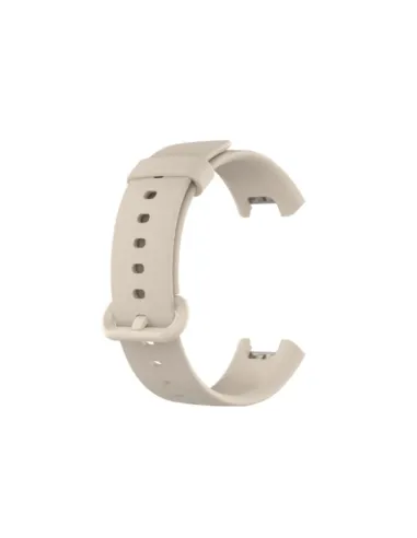 Bracelete SmoothSilicone Com Fivela para Xiaomi Redmi Watch 3 Lite - Beje