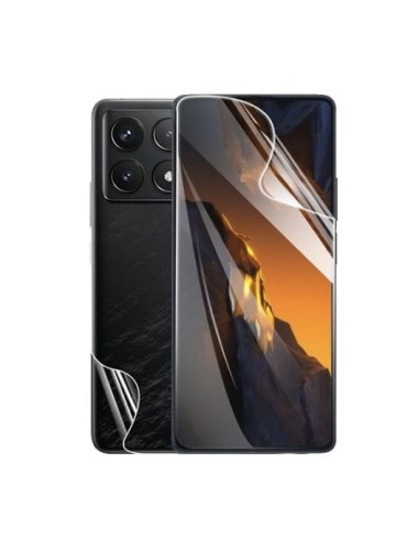 Kit Película Hydrogel Full Cover Frente e Verso Phonecare Compativel Com Xiaomi Poco F6 Pro - Transparente