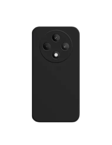 Capa Silicone Líquido  Para Oppo Reno12 F 4G - Preto