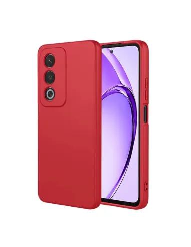 Capa Silicone Líquido  Para Oppo A80 5G - Vermelha