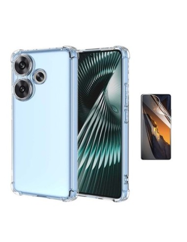 Kit Capa Superprotect Anti-Shock + Pelicula Hydrogel Frente Phonecare Compativel Com Xiaomi Poco F6 - Transparente