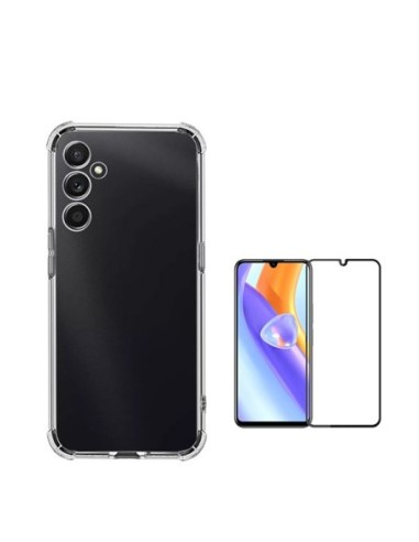 Kit Capa Superprotect Anti-Shock + Película de Vidro Temperado 5d Compativel Com Samsung Galaxy M15 - Transparente