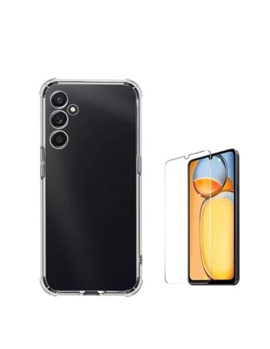 Kit Capa Superprotect Anti-Shock + Película de Vidro Clearglass Compativel Com Samsung Galaxy M15 - Transparente