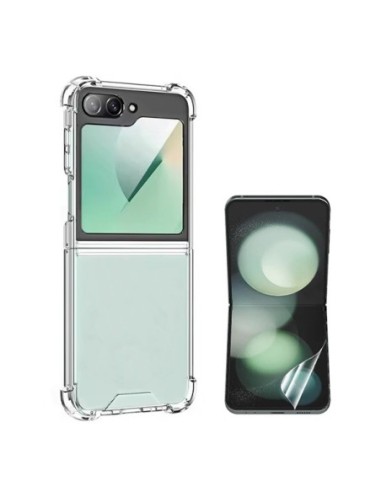 Kit Capa Superprotect Anti-Shock + Pelicula Hydrogel Frente Phonecare Compativel Com Samsung Galaxy Z Flip6 - Transparente