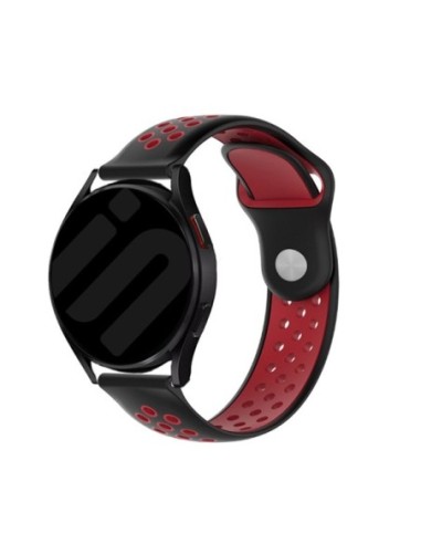 Bracelete Sportystyle Phonecare Compativel Com Samsung Galaxy Watch FE - Preto / Vermelho