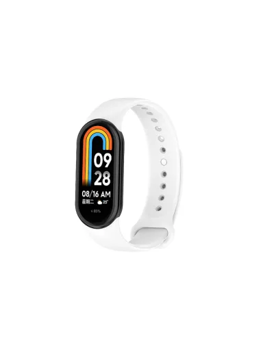 Bracelete Smoothsilicone  Para Xiaomi Smart Band 9 - Branco