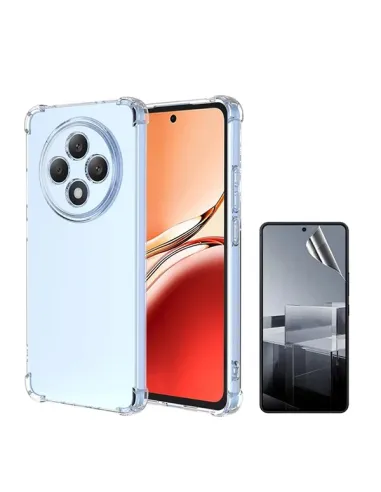 Kit Capa SuperProtect + Pelicula Hydrogel Frente  Para Oppo Reno12 FS 4G - Transparente