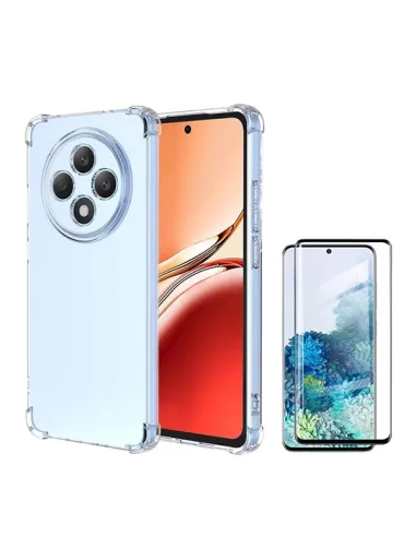 Kit Capa SuperProtect + Vidro Premium Full Cover Para Oppo Reno12 FS 4G - Transparente