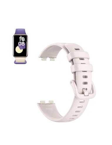 Kit Bracelete Smoothsilicone Com Fivela + Película de Hydrogel  Para Honor Band 9 - Rosa