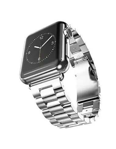 Bracelete Aço Stainless Lux  Para Apple Watch Series 10 - 42mm - Cinza