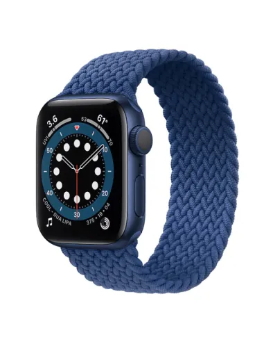 Bracelete Braided Solo Nylonsense  Para Apple Watch Series 10 - 42mm (Pulso:165-176mm) - Preto