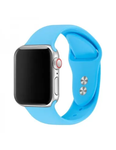 Bracelete Smoothsilicone  Para Apple Watch Series 10 - 42mm - Azul Céu