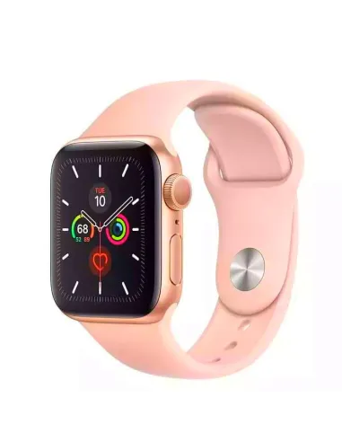 Bracelete Smoothsilicone  Para Apple Watch Series 10 - 42mm - Rosa Salmão