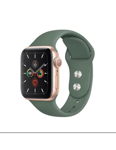 Bracelete Smoothsilicone  Para Apple Watch Series 10 - 42mm - Verde Escuro