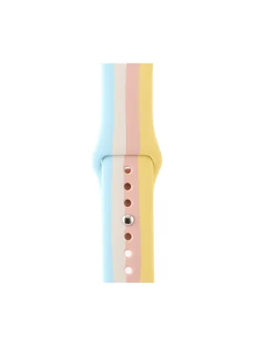 Bracelete Smoothsilicone Rainbow  Para Apple Watch Series 10 - 42mm  Rainbow