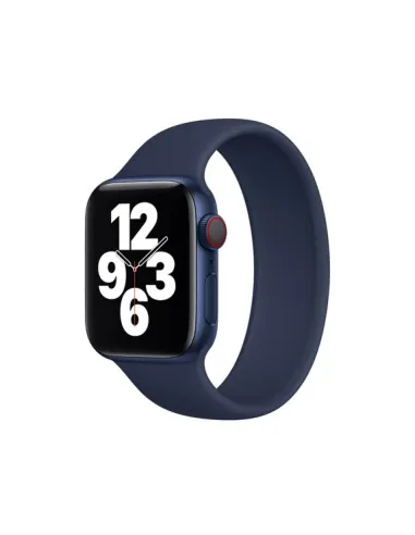 Bracelete Solo Siliconsense  Para Apple Watch Series 10 - 42mm (Pulso:142-158mm) - Azul Escuro