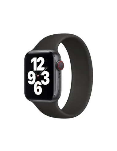 Bracelete Solo Siliconsense  Para Apple Watch Series 10 - 42mm (Pulso:142-158mm) - Preto