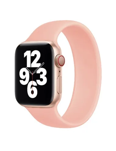 Bracelete Solo Siliconsense  Para Apple Watch Series 10 - 42mm (Pulso:142-158mm) - Rosa