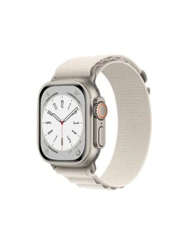 Bracelete Nylonsense Alpine L (Pulso de 165mm a 210mm)  Para Apple Watch Series 10 - 46mm - Branco