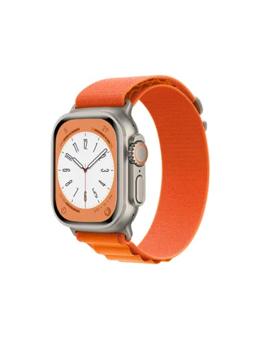 Bracelete Nylonsense Alpine M (Pulso de 145mm a 190mm)  Para Apple Watch Series 10 - 46mm - Laranja