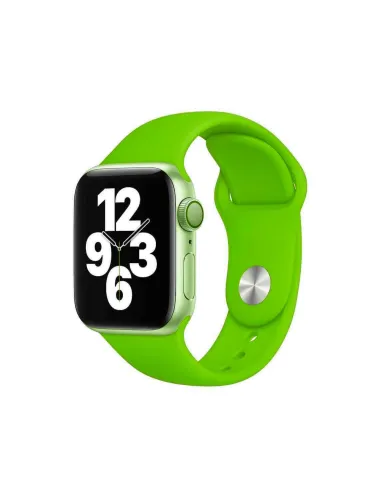 Bracelete Smoothsilicone  Para Apple Watch Series 10 - 46mm - Verde Alface